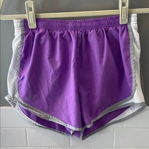 Nike Tempo Women's Athletic Shorts in Purple and Gray